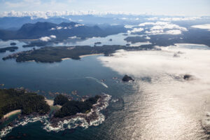 aerial landscape view of a touristic town tofino 2026 01 09 00 53 10 utc